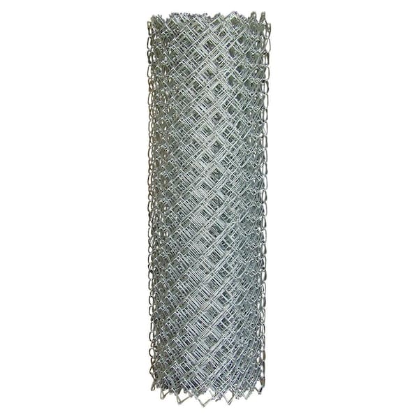 Everbilt 6 ft. x 50 ft. 11.5- Gauge Galvanized Steel Chain Link Fence Fabric
