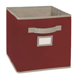 Red Buffalo Check Storage Cubes 6pk Fabric Containers Bins 9x9x8 FREE SHIPPING 