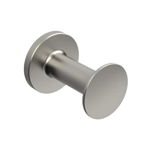 Lucien Wall Mounted Knob Hook Robe/Towel Hook in Brushed Nickel