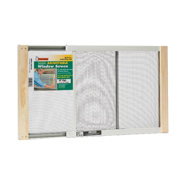 25 in. x 10 in. Grey Aluminum Adjustable Window Screen