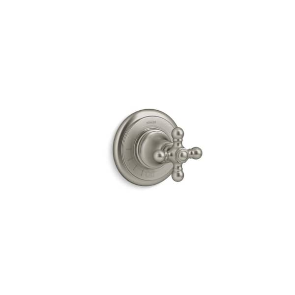 KOHLER Artifacts 1-Handle Valve Handle Trim Kit in Vibrant Brushed Nickel (Valve Not Included)