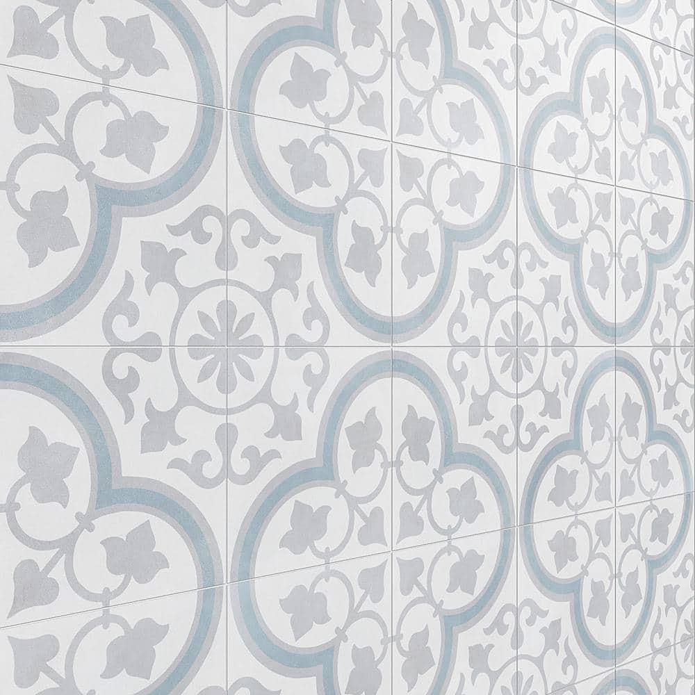 Agave 9" x 9" Multicolor Matte Porcelain Tile