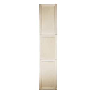 15.5 in. W x 81 in. H 3.5 in. D Dogwood Inset Panel Clear Unfinished Recessed Medicine Cabinet without Mirror