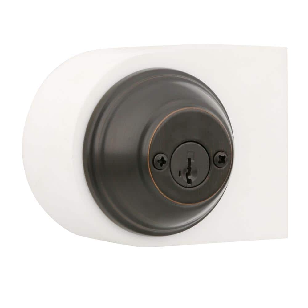 Venetian Bronze Double Cylinder Round Deadbolt Lock
