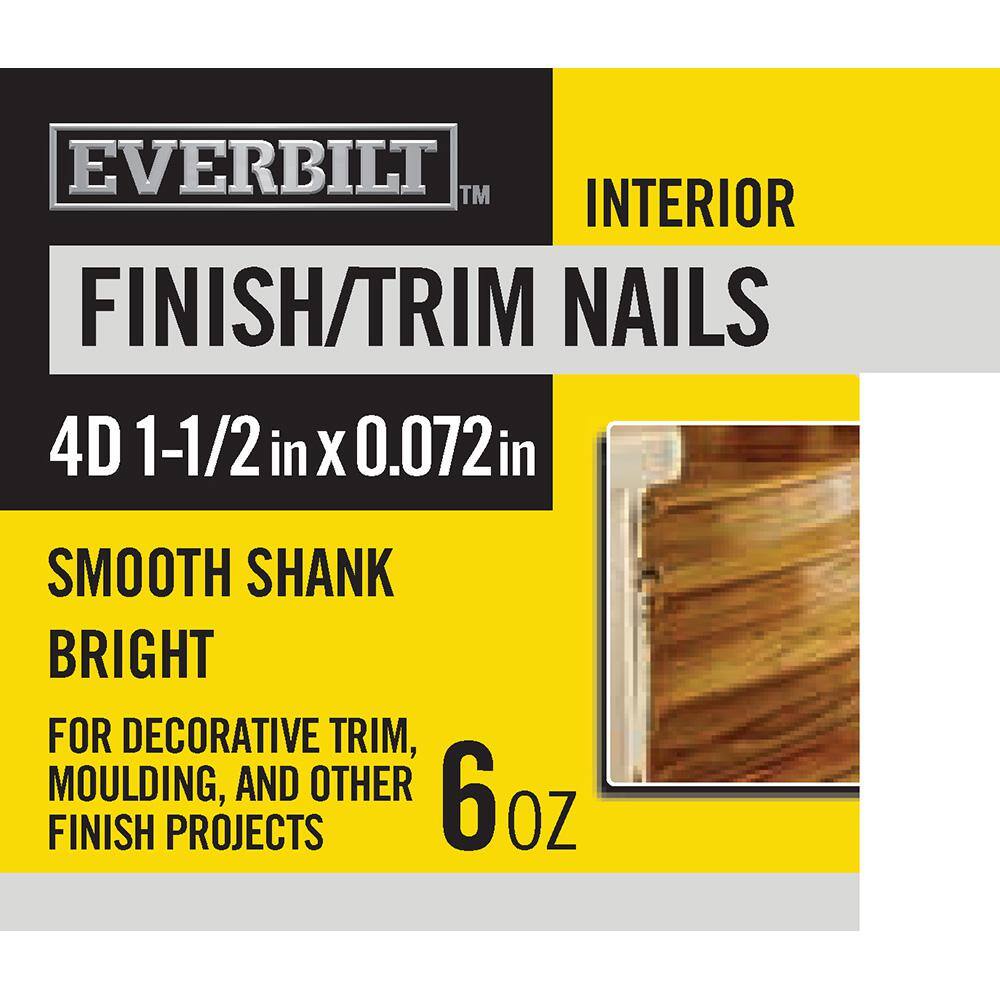 Everbilt 4D 11/2 in. Finish/Trim Nails Bright 6 oz (Approximately 195