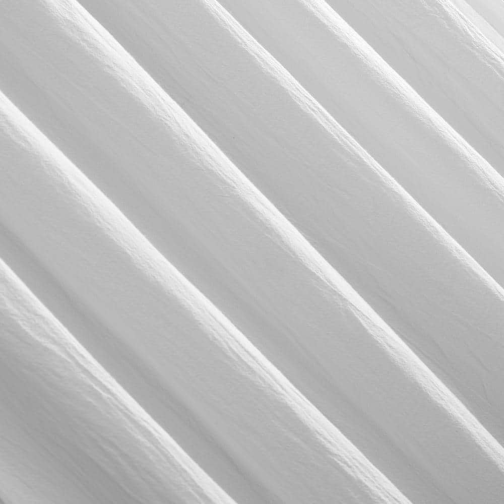 White Sheer Cotton Tab Top Window Panel, 52" x 95"