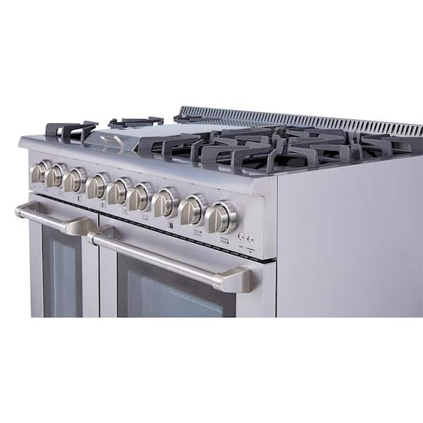 Kitchen Countertop Cast-Iron Double Burner - Stainless Steel Body – Ideal  for RV, Small Apartments, Camping, Cookery Demonstrations, or as an Extra