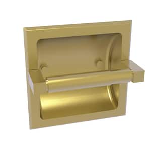 Montero Recessed Toilet Paper Holder in Satin Brass