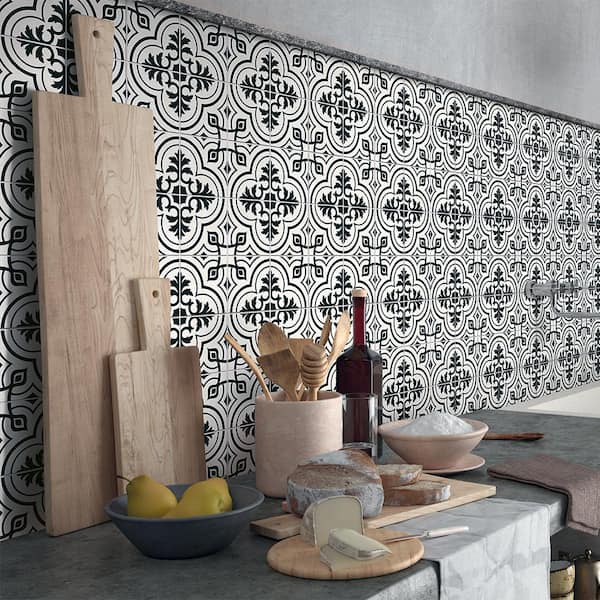 Harmonia Vintage White 13 in. x 13 in. Ceramic Floor and Wall Tile (12.0 sq. ft./Case)