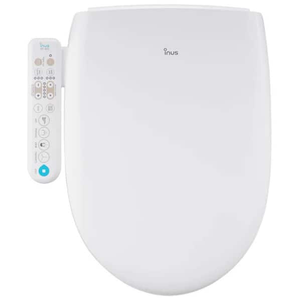 N22 Elongated Heated Electric Bidet Front Toilet Seat in White