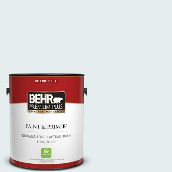 BEHR PREMIUM PLUS 1 gal. #PPL-14 Mountain Air Flat Low Odor Interior Paint & Primer