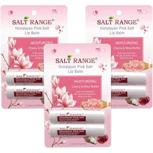Lip Balm, Formulated with Cherry and Shea Butter 3-Count 6-Pieces