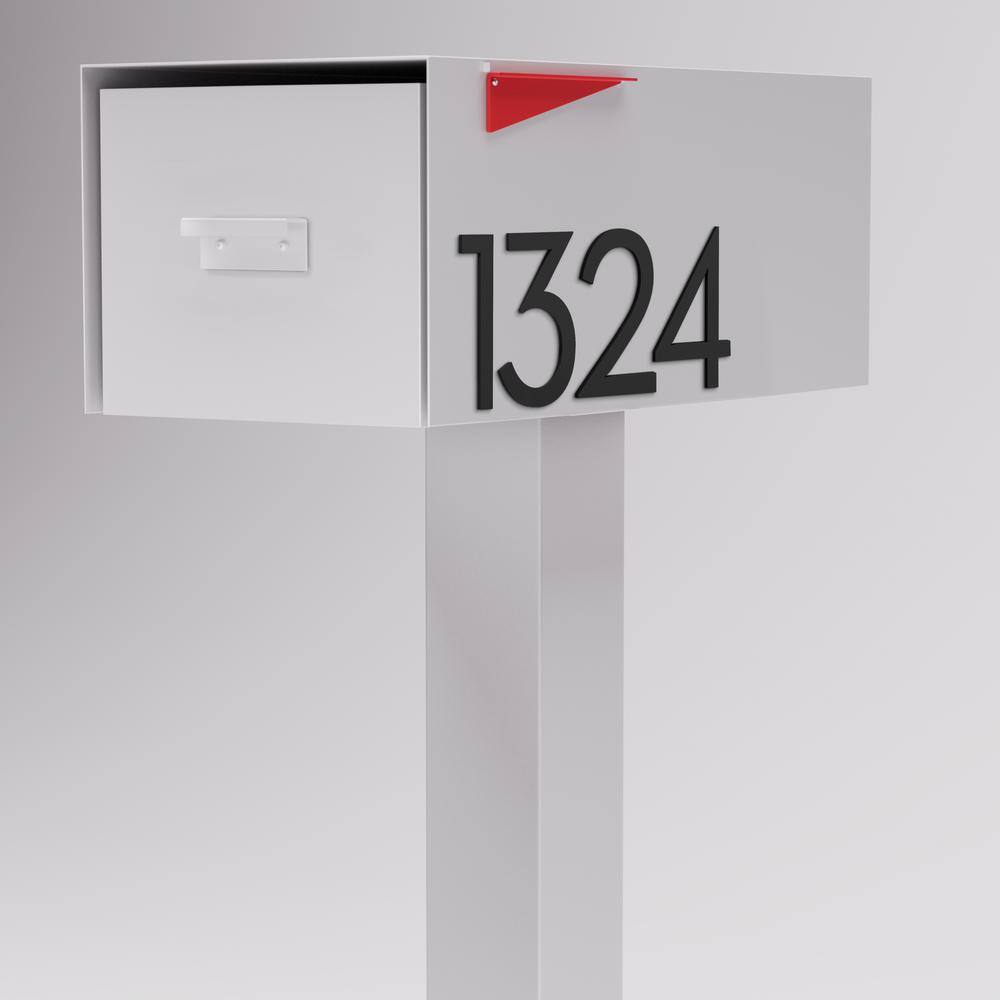 Large Malone Malone Post Mounted Mailbox l-malone-white - The Home Depot