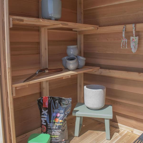 Outdoor Living Today 6 ft. W x 4 ft. D Cedar Wood Shed Space