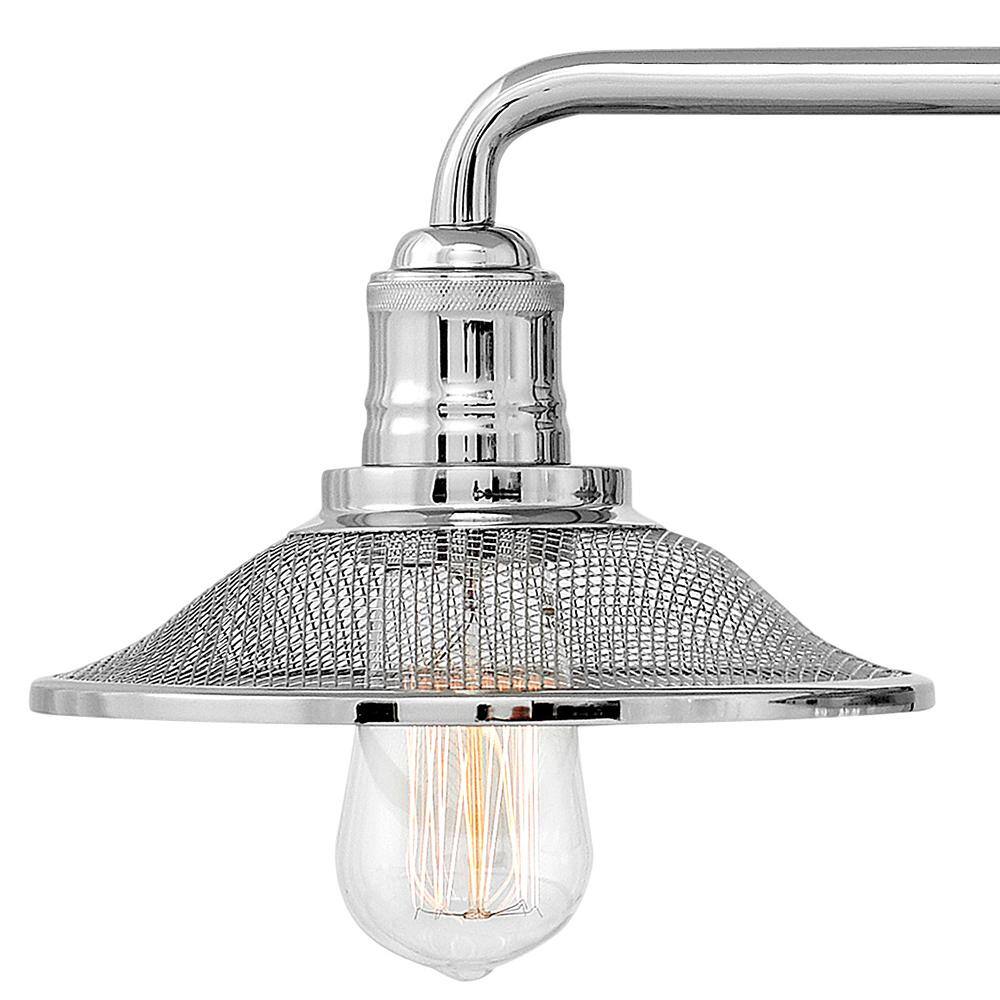 Rigby Americana-Inspired Polished Nickel 3-Light Bath Fixture