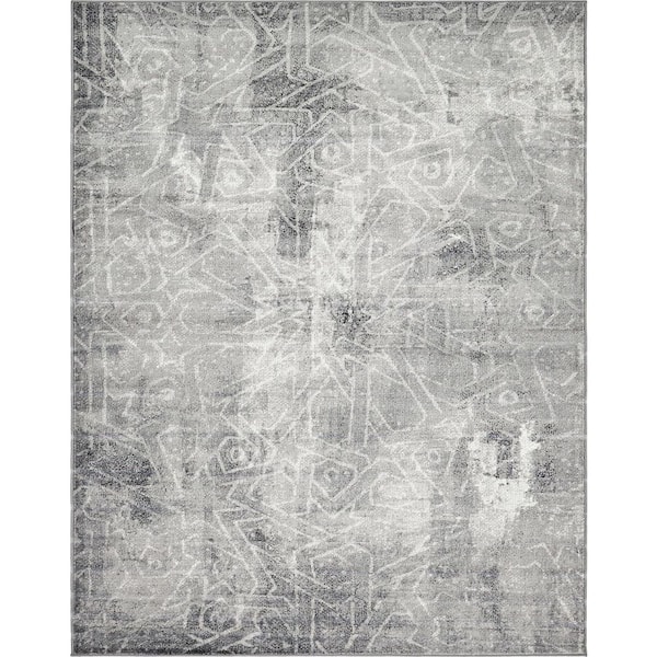 Unique Loom Sofia Rainier Dark Gray 9' 0 x 12' 0 Area Rug