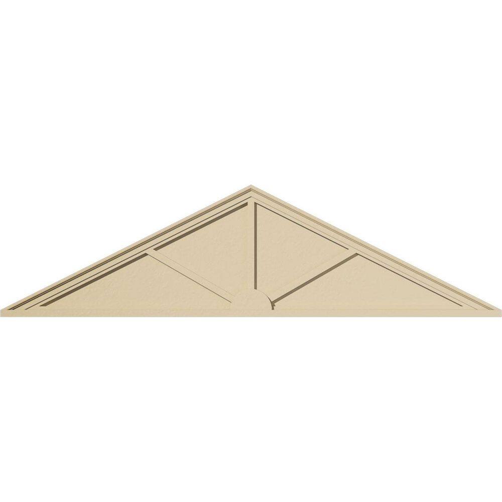 74 in. W x 19-1/2 in. H x 2 in. P (Pitch 6/12) Peaked Cap 3 Spoke Signature Urethane Pediment, Primed Tan price history on PriceWatchPro