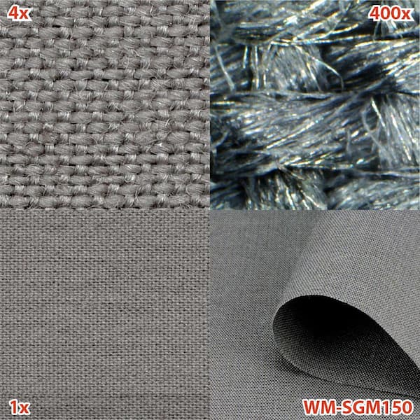 WOREMOR 4.92 ft. W x 1 ft. L WM-SGM150 EMF Shielding Fabric WM-SGM150 - The  Home Depot