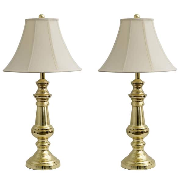 Polished Brass Table Lamp, Orleans French Table Lamps