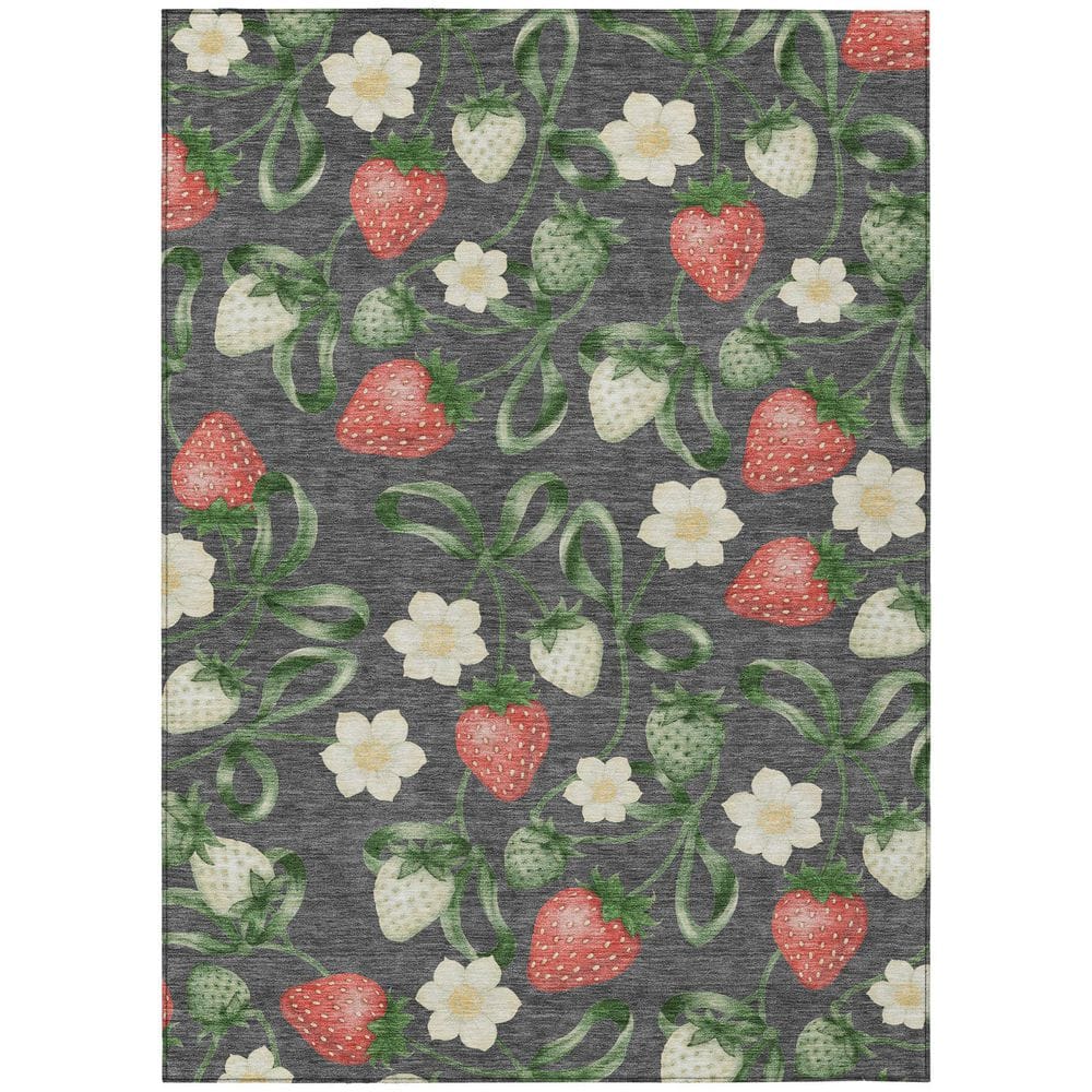 Chantille Machine Washable Indoor/Outdoor Abstract ACN2864 Graphite 5 ft. x 7 ft. 6 in. Area Rug price history on PriceWatchPro