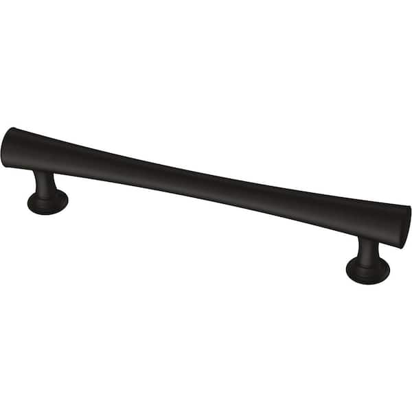 Liberty Drum 5-1/16 in. (128 mm) Center-to-Center Matte Black Cabinet Drawer Bar Pull