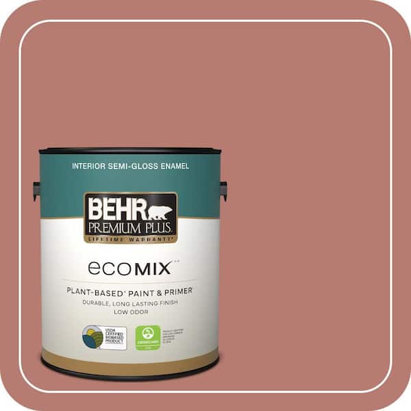 1 gal. #PPU2-10 Heirloom Semi-Gloss Enamel EcoMix Plant-Based Interior Paint & Primer