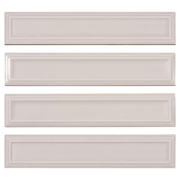 ANDOVA Concerto-Posmer Verucci 2 in. x 10 in. Glossy Ceramic Subway Wall Tile (8.23 sq. ft./case)