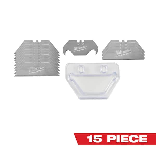 Milwaukee Utility Blade Set (15Piece) 48221930 The Home Depot