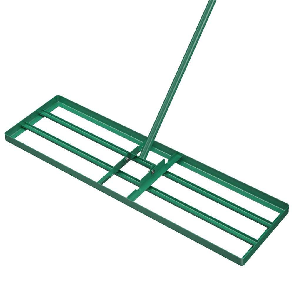 Costway 67 in. Lawn Leveling Rake 36 in. x 10 in. Heavy-Duty Level Lawn Tool for Garden Backyard/Lawn