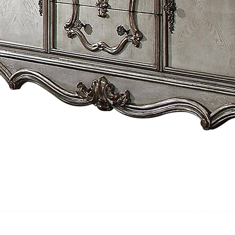 Farmhouse Antique Platinum Dresser with Dovetail Drawers
