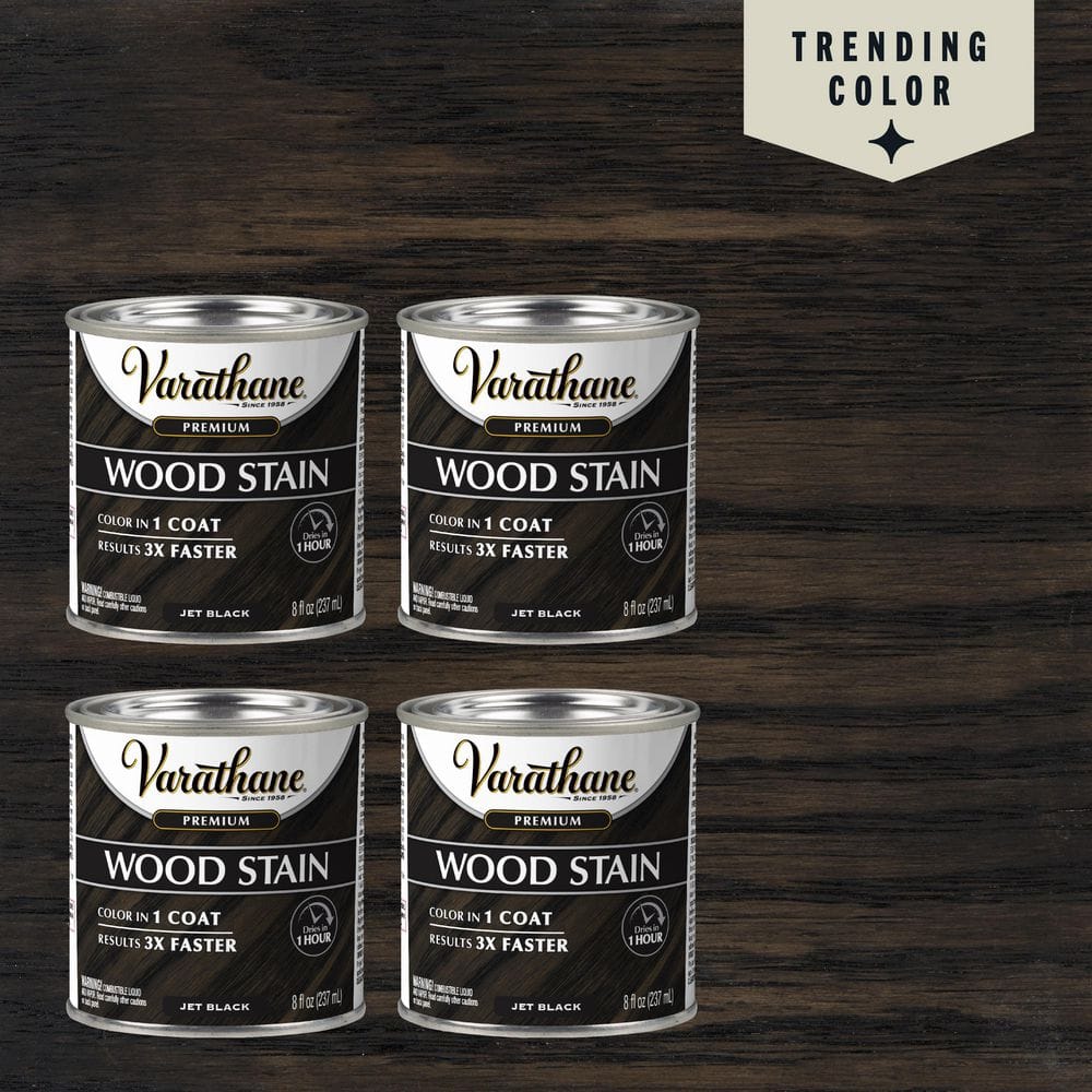 Varathane 8 oz. Jet Black Premium Fast Dry Interior Wood Stain