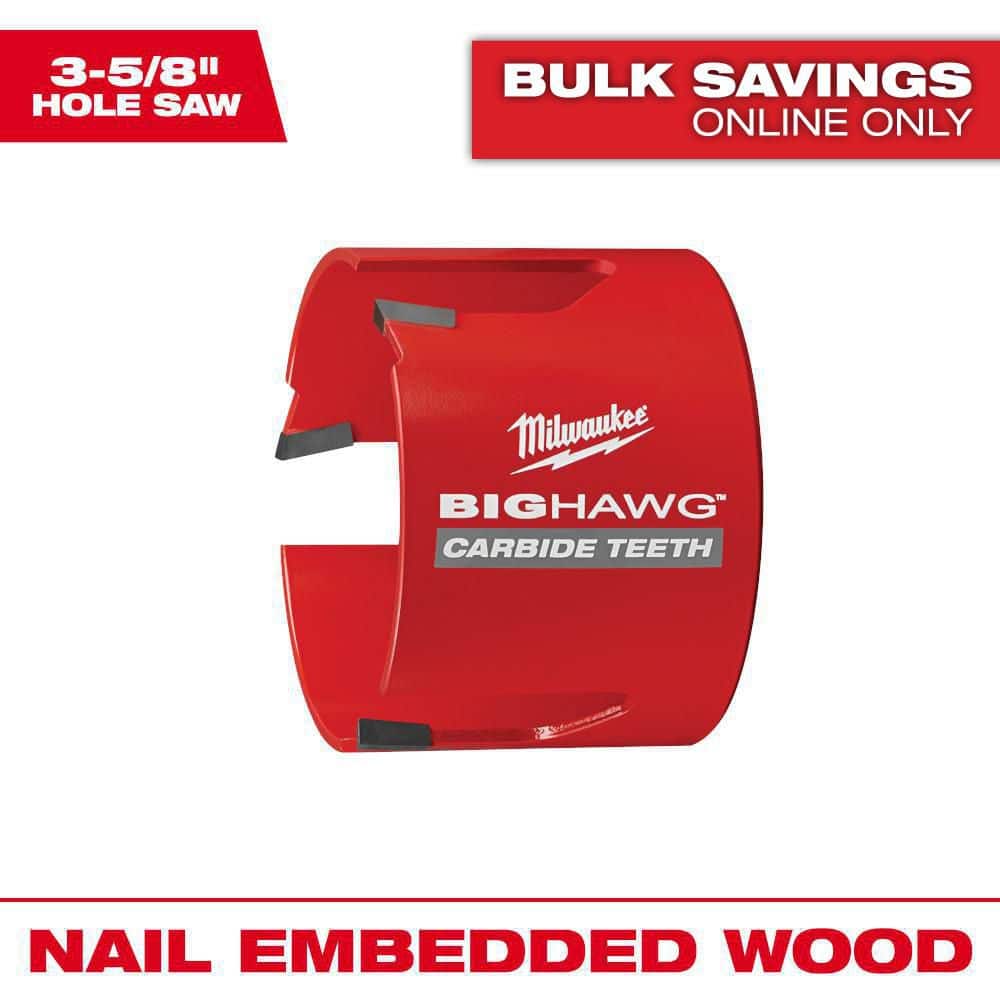 Milwaukee 3-5/8 in. Big Hawg Carbide Hole Saw 49-56-9240 - The