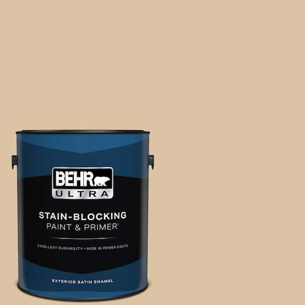 BEHR ULTRA 1 gal. #N280-3 Louvre Satin Enamel Exterior Paint & Primer