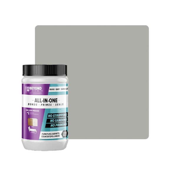 BEYOND PAINT 1 qt. Soft Gray Furniture, Cabinets, Countertops and More Multi-Surface All-in-One Interior/Exterior Refinishing Paint