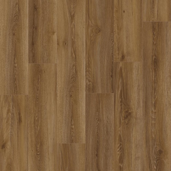 TrafficMaster Kettle Keep Oak 8 mm T x 8 in. W Water Resistant Laminate Wood Flooring (21.3 sqft/case)