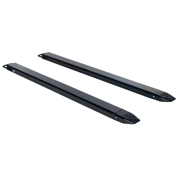 Vestil 96 in. x 4 in. Black Pair of Fork Extensions