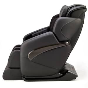 Jin Black Contemporary Synthetic Leather SL Track Deluxe Zero Gravity Massage Chair