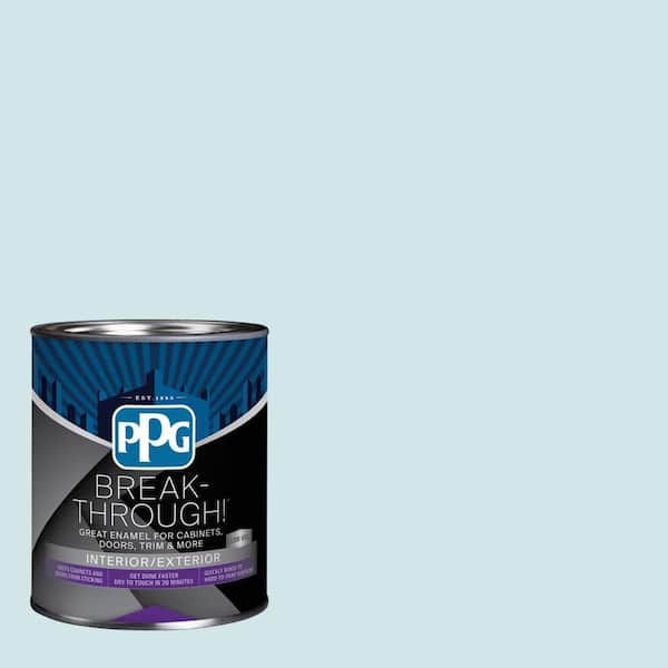 Break-Through! 1 qt. PPG1235-2 Blue Phlox Satin Door, Trim & Cabinet Paint