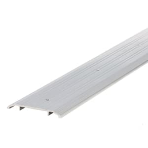 5 in. x 1/2 in. x 72 in. Silver Aluminum Commercial Flat-Profile Threshold