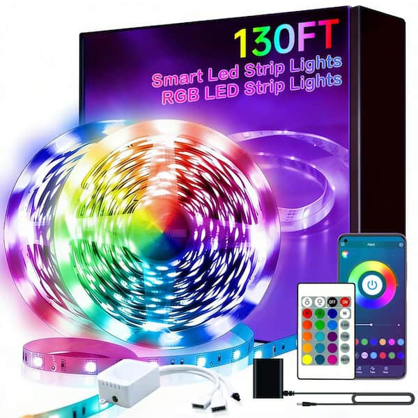 GUPUP 200 ft. Smart Plug-In Dimmable Cuttable Color Changing