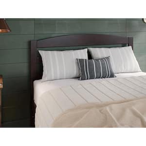 Warren, Arched Horizontal Slat Wood Headboard, Full, Espresso