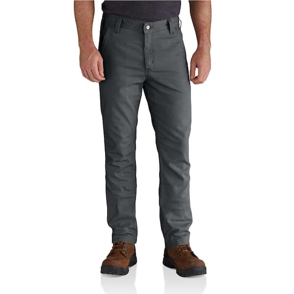Men's 36 in. x 32 in. Shadow Cotton/Polyester Rugged Flex Rigby Straight  Fit Pant