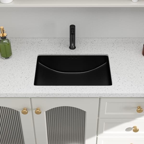 yu＊M Logmey 21 in. Undermount Rectangular Corner Porcelain Ceramic