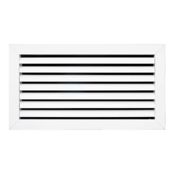 16 in. x 8 in. Aluminum Return Air Grille in White