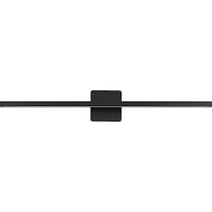 Phase 5 Collection 32 in. Black Slim Modern 3CCT Integrated LED Linear Vanity Light
