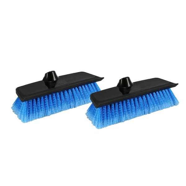 Floor Squeegee Scrubber Shower Squeegee with Grout Brush Stainless Steel  Handle