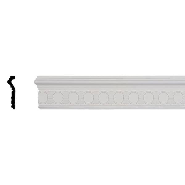 Hera 1.125 in. D x 4.5 in. W x 94.5 in. L Polyurethane Chair Rail Moulding