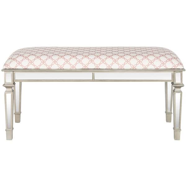 Safavieh Layla Rose and White Bench