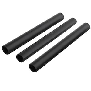 14-8 AWG Heavy-Wall Heat Shrink Tubing, Black (3-Pack)