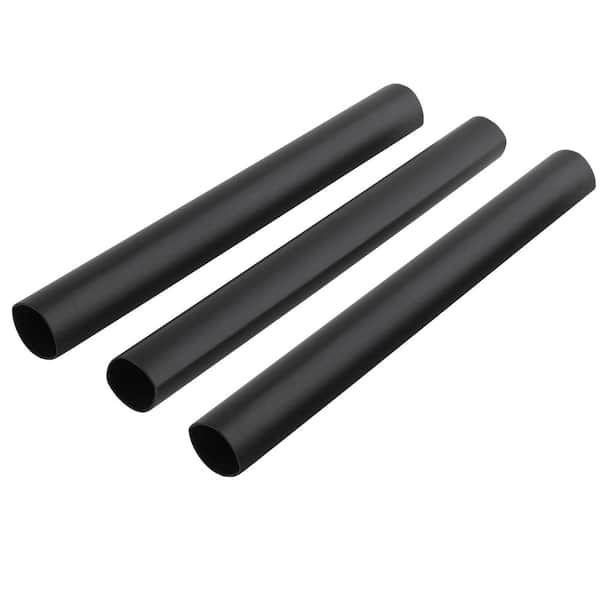Commercial Electric 14-8 AWG Heavy-Wall Heat Shrink Tubing, Black (3-Pack)